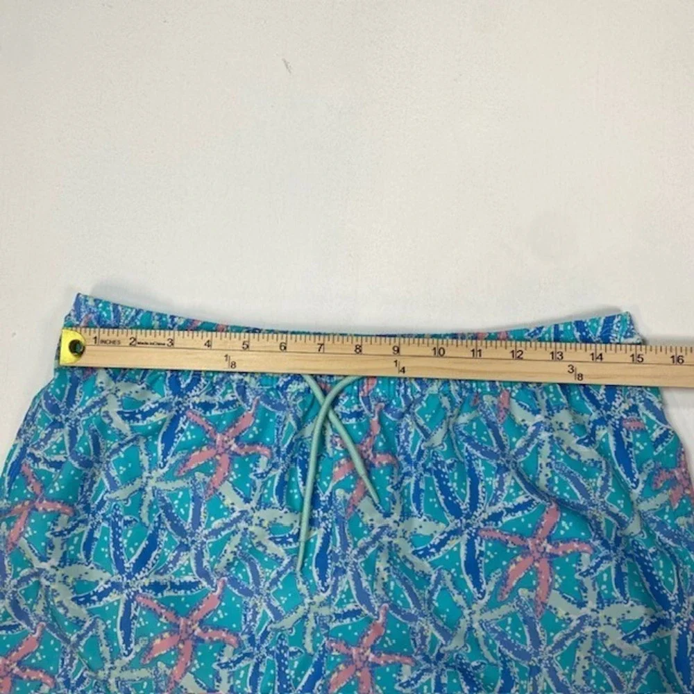 Vineyard Vines Mens XL Blue‎ Starfish Print Swim Trunks Shorts 3M001137 HOL 22